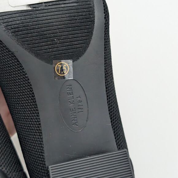 Anne Klein Black Suede Kitten Heels - Picture 8 of 11